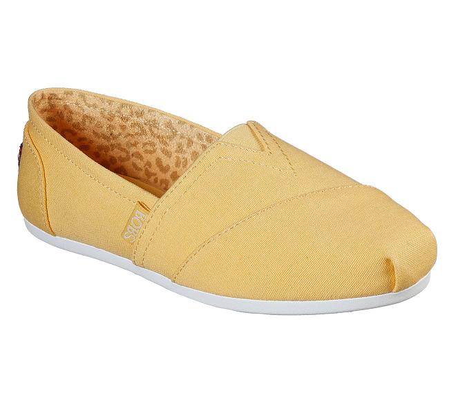 Zapatos Bobs Skechers Mujer - Plush Amarillo VYXDF9628